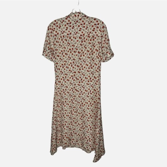 No. 6 Store Brixton Silk Shirtdress Midi Short-Sleeve Size 2-4 *READ FLAW* - Picture 6 of 7